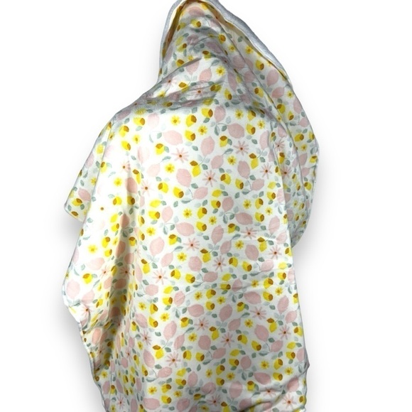 4 for $20 SALE! Kyle & Deena Lemons & Flowers Print Minky Baby Blanket, 30x40 - Picture 2 of 7